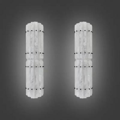  Phoenix Gallery Bespoke TPB26 Rock Crystal Sconces by Phoenix