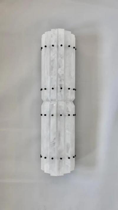  Phoenix Gallery Bespoke TPB26 Rock Crystal Sconces by Phoenix