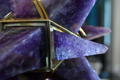  Phoenix Gallery Miniature Star Amethyst Quartz Table Light by Phoenix