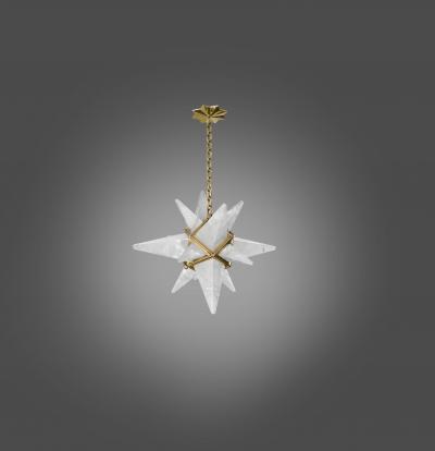  Phoenix Gallery Pair of Star Rock Crystal Chandelier by Phoenix