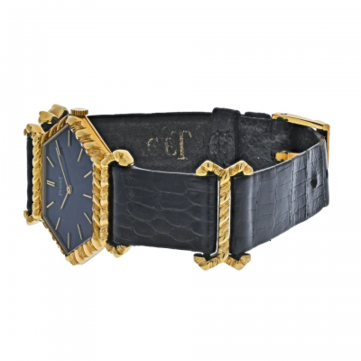  Piaget PIAGET 18K YELLOW GOLD 9559 D HEXAGONAL VINTAGE LADIES WATCH