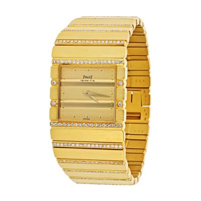  Piaget Piaget Polo 18K Yellow Gold Diamond 7 Inches With Box Watch