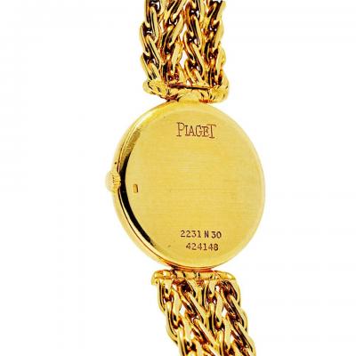  Piaget Piaget Slim 18K Yellow Gold Ref 2231N36 18 Jewels Round Dial 23mm Watch