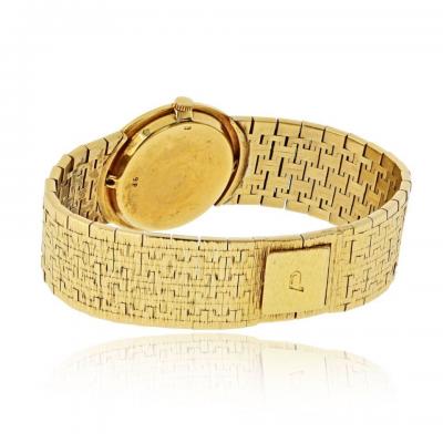  Piaget Piaget Vintage 18K Yellow Gold Tiger Eye Oval Dial Watch