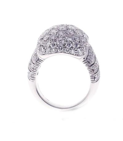  Picchiotti Picchiotti Pave Diamond Gold Dome Ring