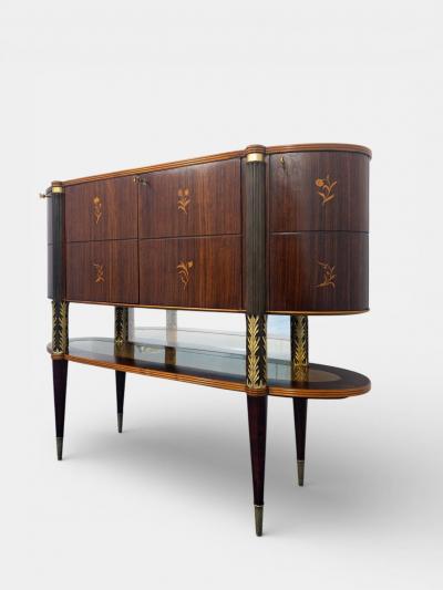  Pierluigi Colli Italian Mid Century Sideboard or cabinet bar designed by Pierluigi Colli 1940s