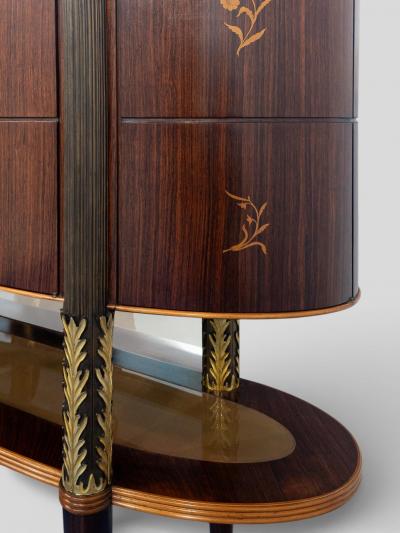  Pierluigi Colli Italian Mid Century Sideboard or cabinet bar designed by Pierluigi Colli 1940s
