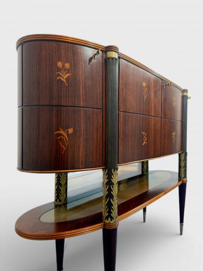  Pierluigi Colli Italian Mid Century Sideboard or cabinet bar designed by Pierluigi Colli 1940s