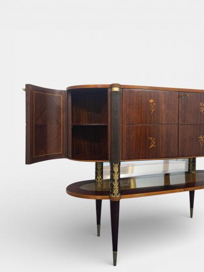 Pierluigi Colli Italian Mid Century Sideboard or cabinet bar designed by Pierluigi Colli 1940s