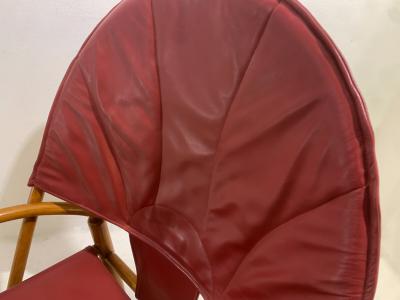  Piero Palange Werther Toffoloni Red G23 Hoop Armchair by Piero Palange Werther Toffoloni