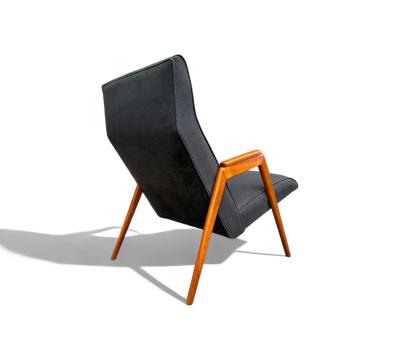  Pierre Weckx Brazilian Modern Armchair in Pau Marfim Fabric Pierre Weckx 1950s