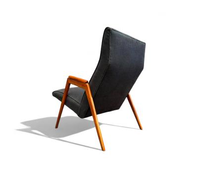  Pierre Weckx Brazilian Modern Armchair in Pau Marfim Fabric Pierre Weckx 1950s