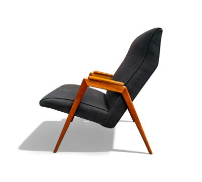  Pierre Weckx Brazilian Modern Armchair in Pau Marfim Fabric Pierre Weckx 1950s