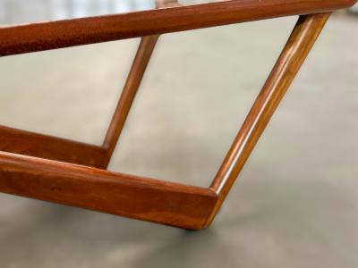  Pierre Weckx Coffee Table in Caviuna Wood Glass by Pierre Weckxx c 1950s