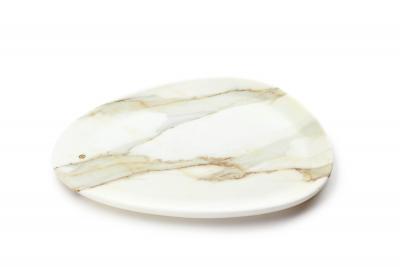  Pieruga Marble Set of Plates in Different Marbles and Onyx Hand Carved in Italy