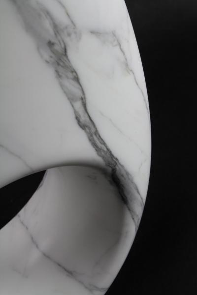  Pieruga Marble Vase sculpture in white Statuary marble made in Italy