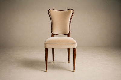  Pisciotta e Filhos Set of Eight Dining Chairs by Pisciotta e Filhos in Rosewood Mohair