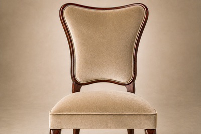  Pisciotta e Filhos Set of Eight Dining Chairs by Pisciotta e Filhos in Rosewood Mohair