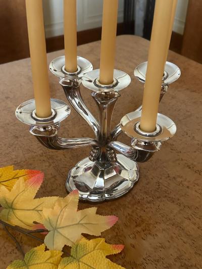  Plata Lappas Silver Art Deco Candelabra Cluster by Plata Lappas