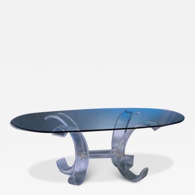 Plexiglas Design Dining table in plexiglass Luna 
