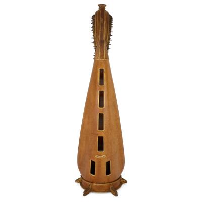  Pleyel Wolff Lyon Cie Large gilt bronze mounted maple harp by Pleyel Wolff Lyon and Cie 