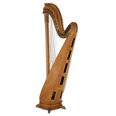  Pleyel Wolff Lyon Cie Large gilt bronze mounted maple harp by Pleyel Wolff Lyon and Cie 