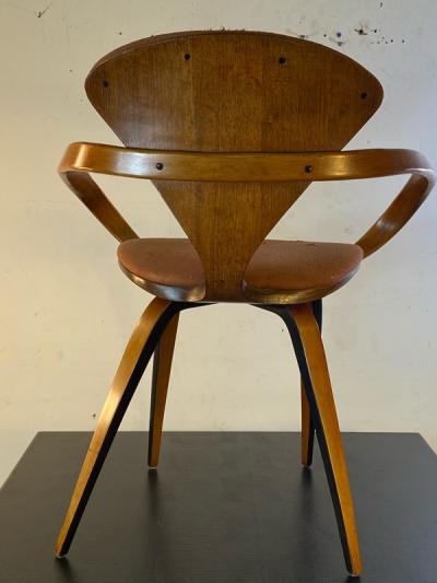  Plycraft EARLY NORMAN CHERNER PRETZEL ARM CHAIR FOR PLYCRAFT