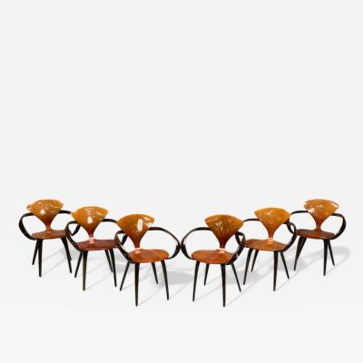  Plycraft Norman Cherner Plycraft Mid Century Modern Pretzel Dining Chairs USA 1960s