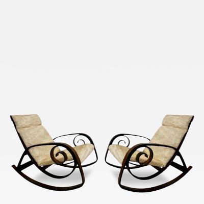  Plycraft Pair George Mulhauser for Plycraft Sultana Rocking Chairs 1960