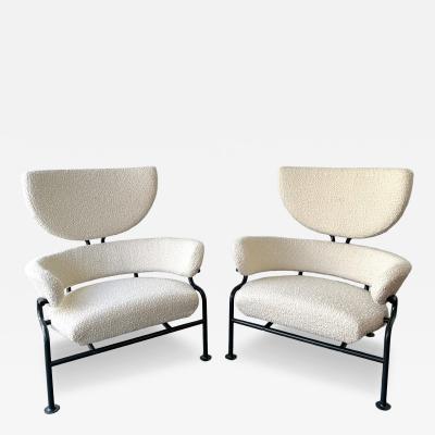  Poggi Pair of Armchairs PL19 by Franco Albini for Poggi Italy 1960s