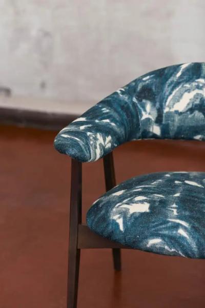  Poggi Pair of wooden armchairs prod Poggi Italy 1950