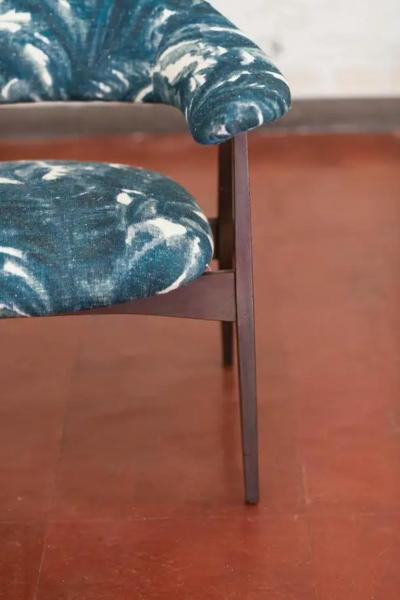  Poggi Pair of wooden armchairs prod Poggi Italy 1950
