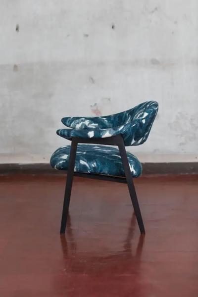  Poggi Pair of wooden armchairs prod Poggi Italy 1950