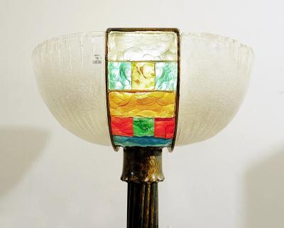  Poliarte Mid Century Modern Poliarte Style Floor Lamp in Murano Glass