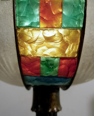 Poliarte Mid Century Modern Poliarte Style Floor Lamp in Murano Glass