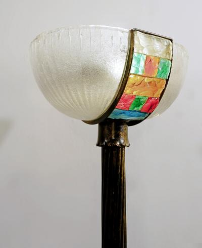  Poliarte Mid Century Modern Poliarte Style Floor Lamp in Murano Glass
