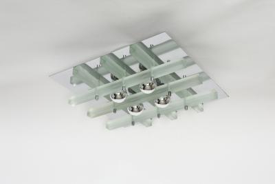  Poliarte Murano glass ceiling light by Poliarte Italy circa 1960s