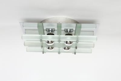  Poliarte Murano glass ceiling light by Poliarte Italy circa 1960s