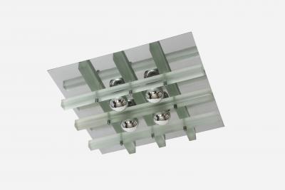  Poliarte Murano glass ceiling light by Poliarte Italy circa 1960s