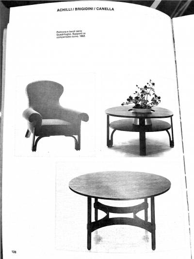  Poltronova Achilli Brigidini and Canella Quadrifoglio Cocktail Table for Poltronova