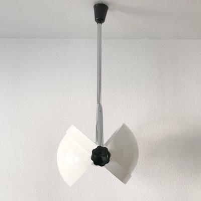  Poltronova Large Exceptional Mid Century Modern Pendant Lamp or Hanging Light Italy 1970s