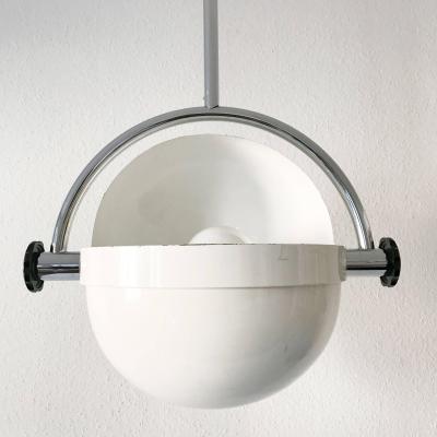  Poltronova Large Exceptional Mid Century Modern Pendant Lamp or Hanging Light Italy 1970s