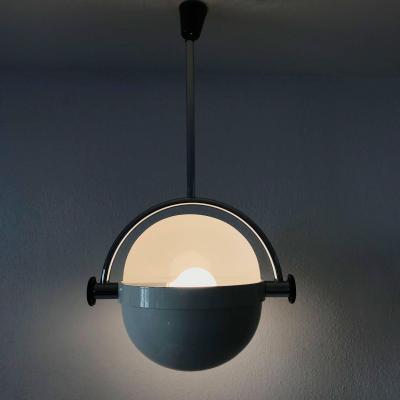  Poltronova Large Exceptional Mid Century Modern Pendant Lamp or Hanging Light Italy 1970s