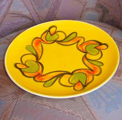  Poole Pottery Vintage Mid Century Art Plate Poole UK