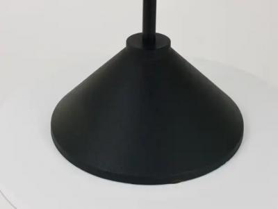  Porada Arredi Porada Arredi Black Post Modern Leather Magazine Rack News Stand Italy 1980s