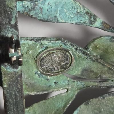  Potter Mellen American Arts Crafts Blueberry Brooch by Potter Mellen