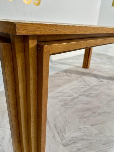  Pozzi Verga Mid Century Italian Dining Table by Pozzi Verga 1960s