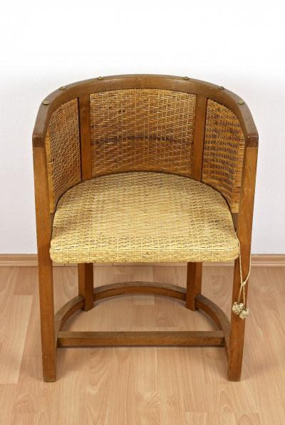  Prag Rudniker 20th Century Art Nouveau Armchair Mod 1307 by Prag Rudniker Austria ca 1903
