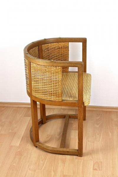  Prag Rudniker 20th Century Art Nouveau Elmwood Armchair 1307 by Prag Rudniker AT ca 1903