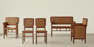 Prag Rudniker Attributed to Prag Rudniker pair of side chairs circa 1910